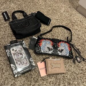 Y2K Designer Bundle NWT – Juicy Couture, Ed Hardy & True Religion ($230 Value)